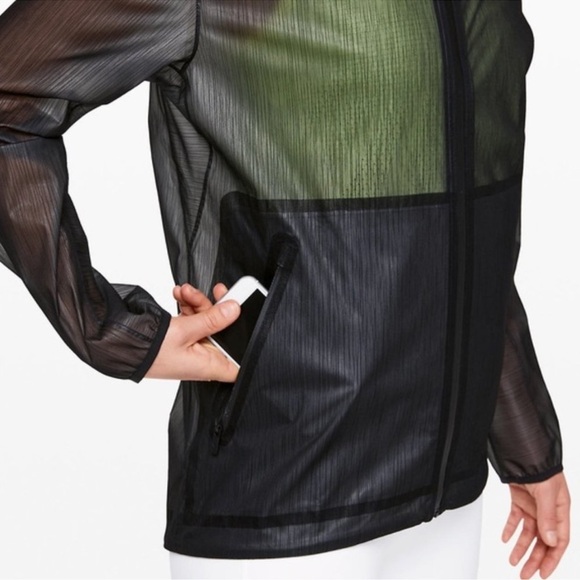 *NWT* LULULEMON Sheer Joy Jacket Black — 8 — Waterproof/Windproof/Packable Zip - Picture 3 of 12